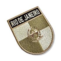 BE0136E-003 Bandeira Rio de Janeiro Patch Bordado 6,8x8,0cm BE0136E-003 Bandeira Rio de Janeiro Patch Bordado 6,8x8,0cm