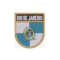BE0136E-011 Bandeira Rio de Janeiro Patch Bordado 5,7x6,8cm BE0136E-011 Bandeira Rio de Janeiro Patch Bordado 5,7x6,8cm