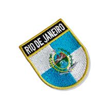 BE0136E-011 Bandeira Rio de Janeiro Patch Bordado 5,7x6,8cm BE0136E-011 Bandeira Rio de Janeiro Patch Bordado 5,7x6,8cm