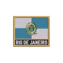 BE0136N-001 Bandeira Rio de Janeiro Patch 7,5x6,3cm