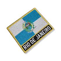 BE0136N-001 Bandeira Rio de Janeiro Patch 7,5x6,3cm