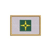 BE0154-001 Bandeira Distrito Patch Bordado 7,5x5