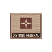 BE0154N-004 Bandeira Distrito Federal Patch Bordado 7,5x6,3cm