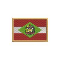 BE0168-001 Bandeira Santa Catarina Bordada 7,5x5cm BE0168-001 Bandeira Santa Catarina Bordada 7,5x5cm