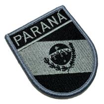 BE0174EV02 Bandeira Paraná Patch Bordado Fecho Contato BE0174EV02 Bandeira Paraná Patch Bordado Fecho Contato