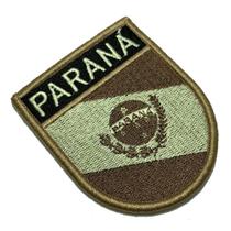 BE0174EV04 Bandeira Paraná CR Brasil Bordado Fecho Contato BE0174EV04 Bandeira Paraná CR Brasil Bordado Fecho Contato