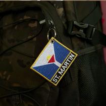 BE0222N-001 Bandeira São Martinho Patch Bordado 7,5x6,3cm