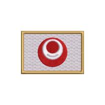BE0414-001 Bandeira Okinawa Patch Bordado 7,5x5,0cm