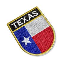 BE0415E-001 Bandeira Texas EUA Patch Bordado 6,8x8,0cm BE0415E-001 Bandeira Texas EUA Patch Bordado 6,8x8,0cm