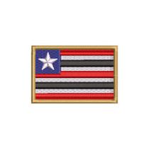 BE0416-001 Bandeira Maranhão Patch Bordado 7,5x5