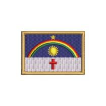 BE0420-011 Bandeira Pernambuco Patch Bordado 5,7x3,8cm