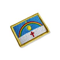 BE0420-011 Bandeira Pernambuco Patch Bordado 5,7x3,8cm