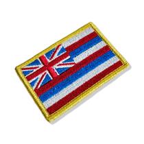 BE0423-001 Bandeira Havaí Patch Bordado 7,5x5,0cm