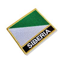 BE0424N-001 Bandeira Siberia Patch Bordado 7,5x6,3cm