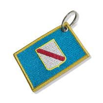 BE0428-001 Bandeira Campânia Patch Bordado 7,5x5,0cm