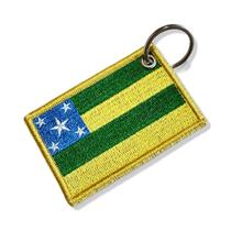 BE0429-001 Bandeira Sergipe Brasil Patch Bordado 7,5x5,0cm