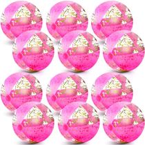 Beach Ball Chivao inflável Glitter rosa de 16 polegadas (12 peças)