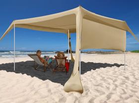 Beach Canopy Easierhike, 3 x 3 m, 2 m de altura, abrigo UPF50+