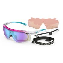 Beach Tennis Óculos Solar Mormaii Smash 2 M0130bb297 Rosa Brilho Lente Espelhada Azul