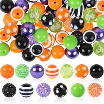 Beads EVERMARKET Halloween Bubblegum 20 mm 50 unidades com correntes