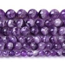 Beads Jiejinyu Amethyst Dream Lace 8 mm, roxo, 90 unidades