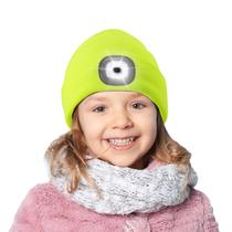 Beanie Etsfmoa unissex com farol recarregável USB