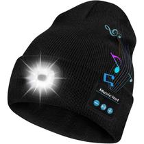Beanie Hat Bosttor Bluetooth com luz, fones de ouvido e alto-falante Beanie Hat Bosttor Bluetooth com luz, fones de ouvido e alto-falante