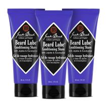 Beard Lube Conditioning Shave Jack Black 264 ml, pacote com 3