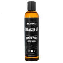 Beard Wash Live Bearded Straight Up - 240ml - À Base de Água Beard Wash Live Bearded Straight Up - 240ml - À Base de Água