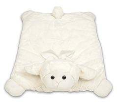 Bearington Baby Lamby Belly Blanket, Lamb Plush Stuffed Animal Tummy Time Play Mat