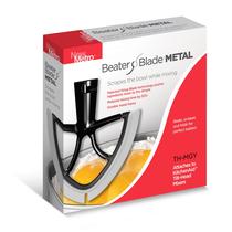 Beater Blade New Metro Design Metal TH-MGY para batedeira KitchenAid de 4,5-5 Qt Tilt-head, cinza