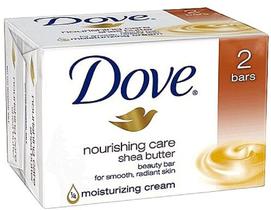 Beauty Bar Dove Shea Butter 57 g, pacote com 2 barras