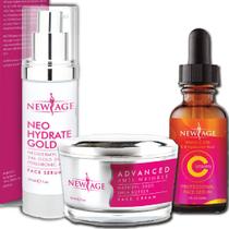 Beauty Box Set New Age Skin Care com vitamina C e hialurônico
