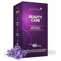 Beauty Care - Pele unha e cabelos - 60 cápsulas 500mg - Puravida