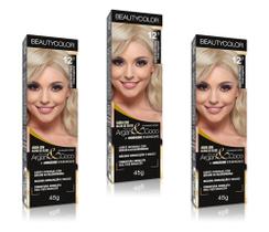 Beauty Color Tintura 12.11 LOURO ULTRA CLARO GELO ESPECIAL 45gr (03 Unidades) Cores Especiais