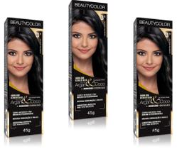 Beauty Color Tintura 4.0 CASTANHO NATURAL 45gr (03 Unidades) Cores Normais