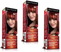 Beauty Color Tintura 42.26 MARSALA VIOLET MISTER 45gr (03 Unidades) Cores VERMELHO/RUIVO Especiais - BeautyColor