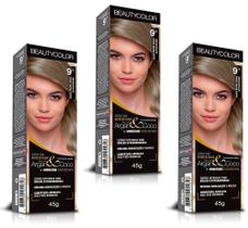 Beauty Color Tintura 6.0 LOURO ESCURO 45gr (03 Unidades) Cores Normais - BeautyColor
