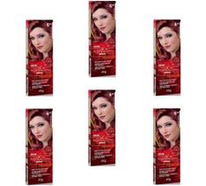 Beauty Color Tintura 76.44 RUIVO ABSOLUTO TESTE 45gr (06 Unidades) Cores VERMELHO/RUIVO Especiais