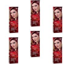 Beauty Color Tintura 76.44 RUIVO ABSOLUTO TESTE 45gr (06 Unidades) Cores VERMELHO/RUIVO Especiais