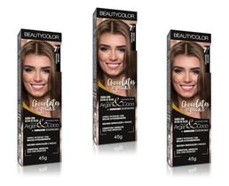 Beauty Color Tintura 8.0 LOURO ESCURO 45gr (03 Unidades) Cores Normais
