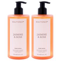 Beauty Space Jabón Líquido para Manos Jazmín y Rosa 350 ml Paquete de 2