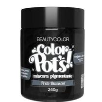 BeautyColor Pot's Preto Blackout - Máscara Pigmentante 240g - BEAUTY COLOR
