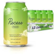 Beba Recess Mood Magnesium & Adaptogen 360 ml de limão cítrico Beba Recess Mood Magnesium & Adaptogen 360 ml de limão cítrico