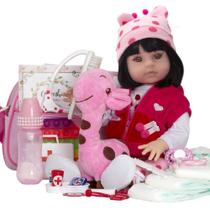 Bebê Adora 100% de Silicone com Bolsa Maternidade D Princesa