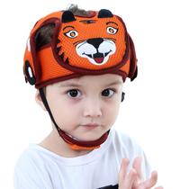 Bebê bebê bebê capacete segurança bebê protetor protege tampa chapéu de proteção bebê para criança criança correndo rastejando - tigre laranja bafômetro