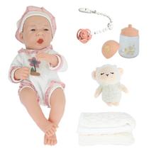 Bebê Boneca Reborn Corpo De Vinil Com 4 Itens Maternidade