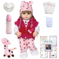 Bebe Boneca Reborn Girafa Silicone Realista Barata 15 Itens Bebe Boneca Reborn Girafa Silicone Realista Barata 15 Itens