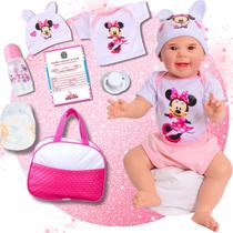 Bebê Boneca Reborn Menina Maize Corpo Em Silicone Com Bolsa Maternidade