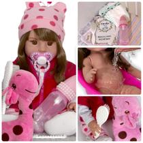 Bebê Boneca Reborn Recem Nascida Baby Dolls Adora Realista